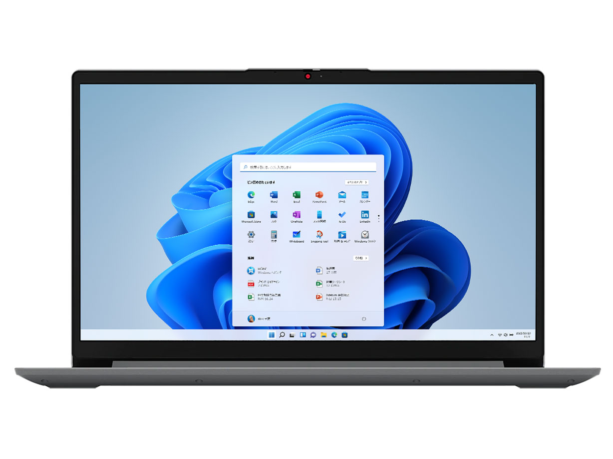 �w�{�� ���ʁx IdeaPad Slim 170 AMD Ryzen 5 5500U�E8GB�������[�E256GB SSD�E15.6�^�t��HD�t������ 82R4002AJP �̐��i�摜