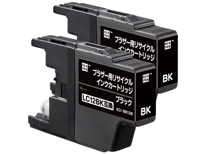 ECI-BR12B-2P [�u���U�[�p LC12BK-2PK �u���b�N2�{�p�b�N] �̐��i�摜