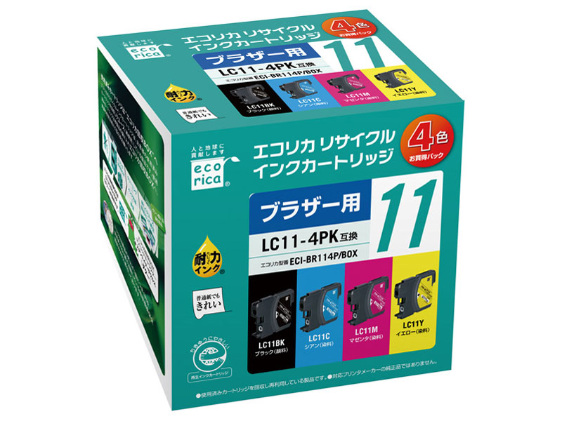 ECI-BR114P/BOX [�u���U�[�p LC11-4PK 4�F�p�b�N] �̐��i�摜