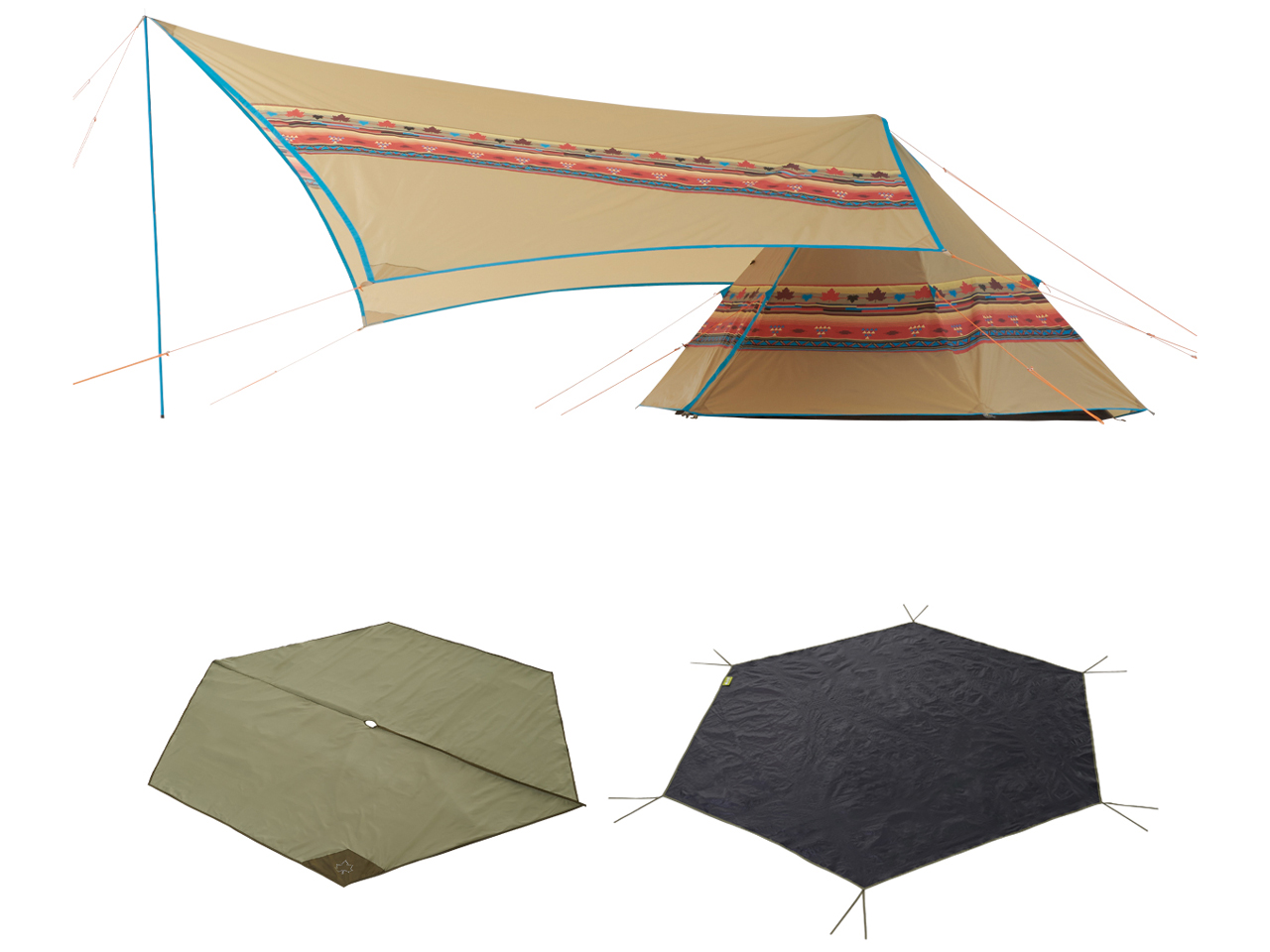 LOGOS �i�o�z Tepee 300&�u���b�W�w�L�T�^�[�v�Z�b�g-BB 71908000 �̐��i�摜