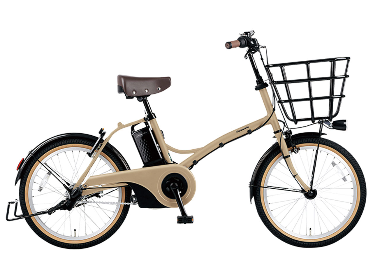 Panasonic 電動アシスト自転車 20インチ　BE-ELGL035 パナソニック グリッター BE-ELGL035-G [マットオリーブ] + 専用