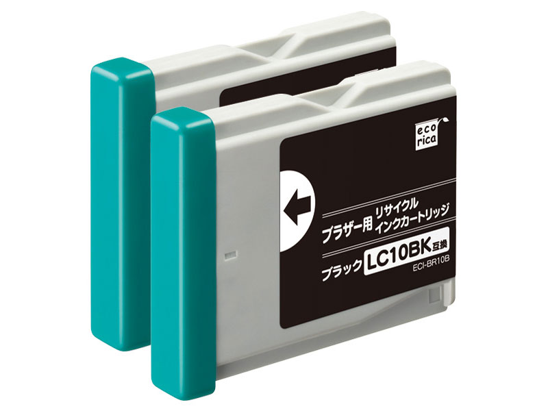 ECI-BR10B2P [�u���U�[�p LC10BK-2PK �u���b�N2�{�p�b�N] �̐��i�摜