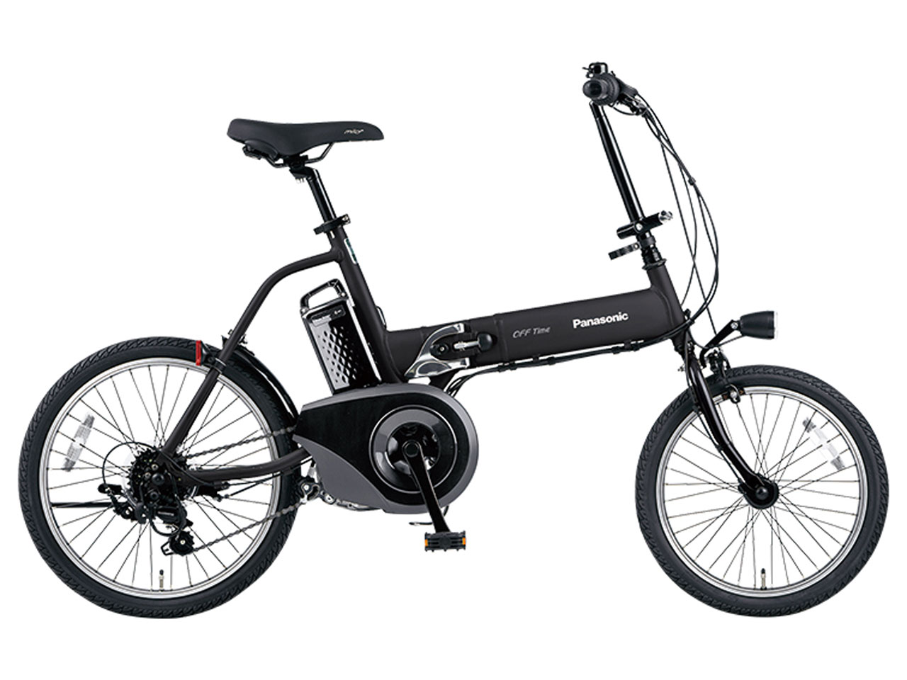 Panasonic 電動アシスト自転車 黒　オフタイム。BE￼-ELW075 パナソニック オフタイム BE-ELW075-B2 [マットジェットブラック