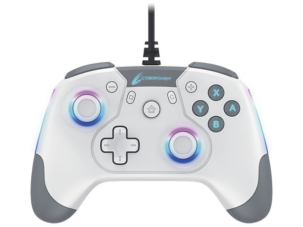 CYBER�E�Q�[�~���O�R���g���[���[ HG �L���^�C�v(SWITCH�p) CY-NSOGCWD-WH [�z���C�g] �̐��i�摜