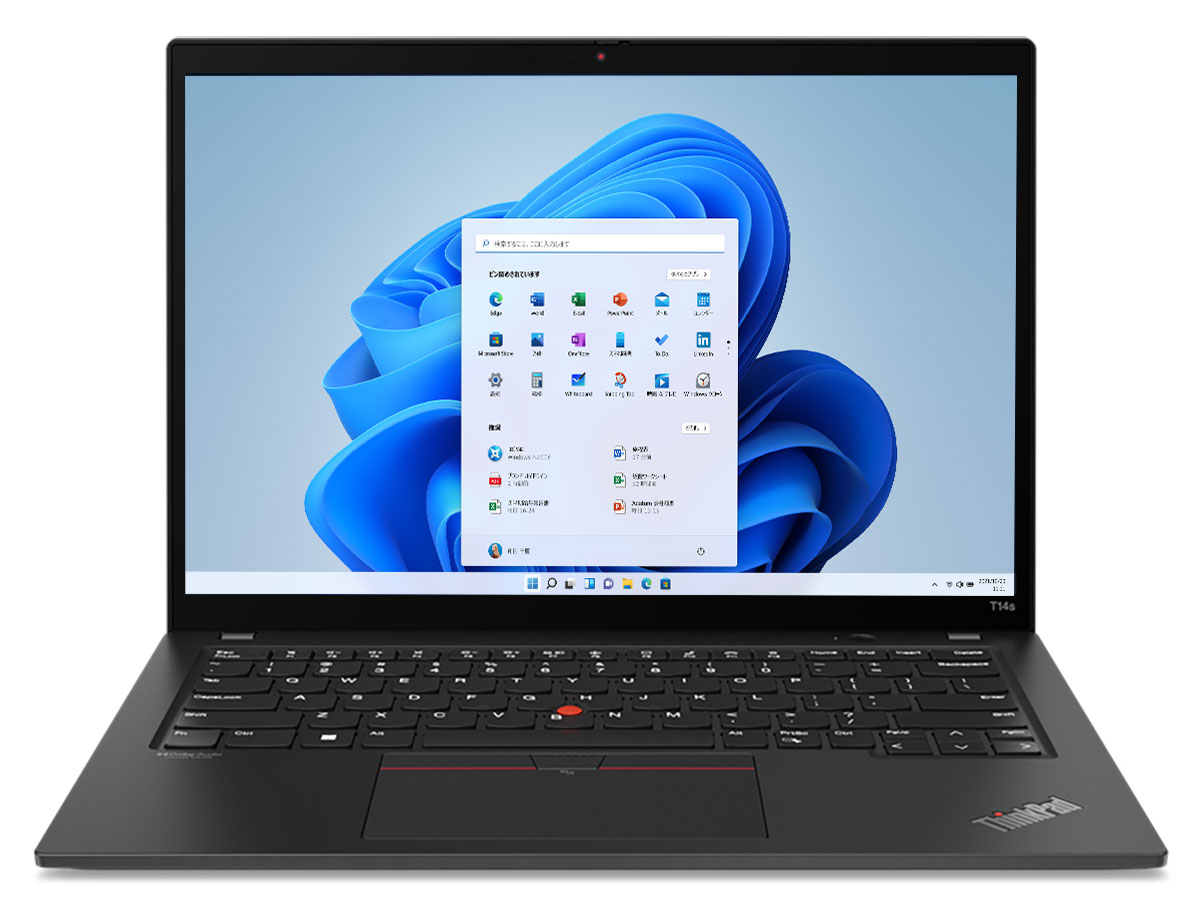 ThinkPad T14s Gen 3 AMD Ryzen 7 PRO 6850U�E16GB�������[�E512GB SSD�E14�^WUXGA�t������ 21CQCTO1WW �̐��i�摜
