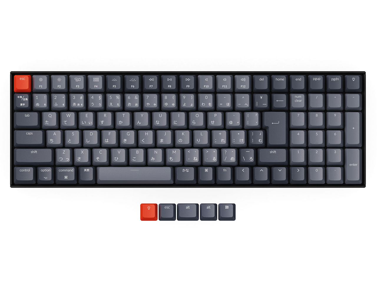 K4 Wireless Mechanical Keyboard V2 White LED K4-A3-JIS ���� �̐��i�摜
