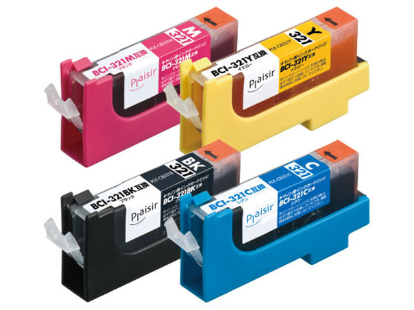 PLE-CB3214P [�L���m���p BCI-321 (BK/C/M/Y) 4�F�p�b�N] �̐��i�摜