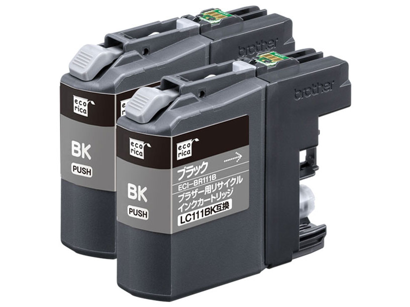 ECI-BR111B-2P [�u���U�[�p LC111BK-2PK �u���b�N2�{�p�b�N] �̐��i�摜