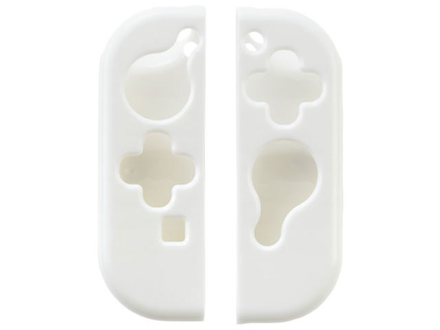 CYBER�E�G�R�V���[�Y TPU�O���b�v�J�o�[(SWITCH Joy-Con�p) CY-NSTJGC-WH [�z���C�g] �̐��i�摜