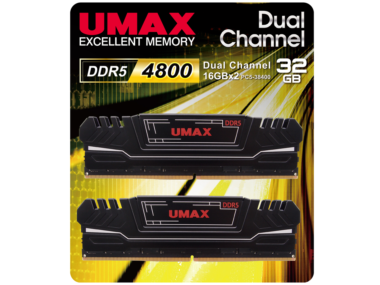 UM-DDR5D-4800-32GHS [DDR5 PC5-38400 16GB 2���g] �̐��i�摜