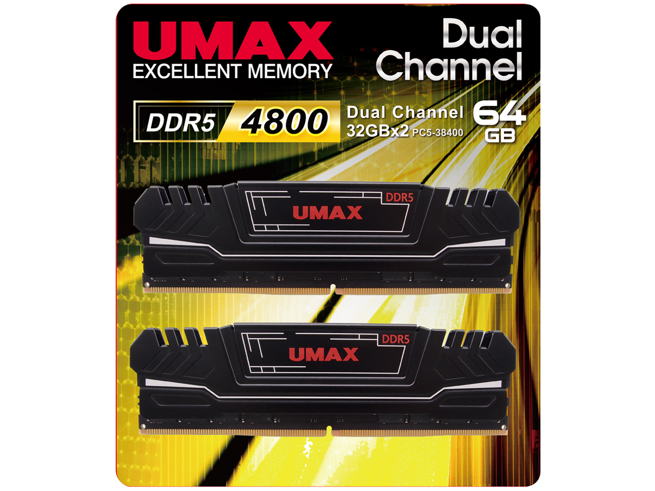UM-DDR5D-4800-64GHS [DDR5 PC5-38400 32GB 2���g] �̐��i�摜