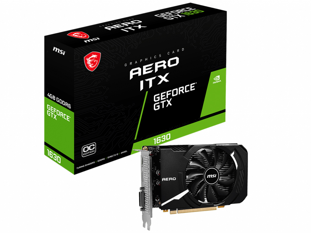 GeForce GTX 1630 AERO ITX 4G OC [PCIExp 4GB] �̐��i�摜