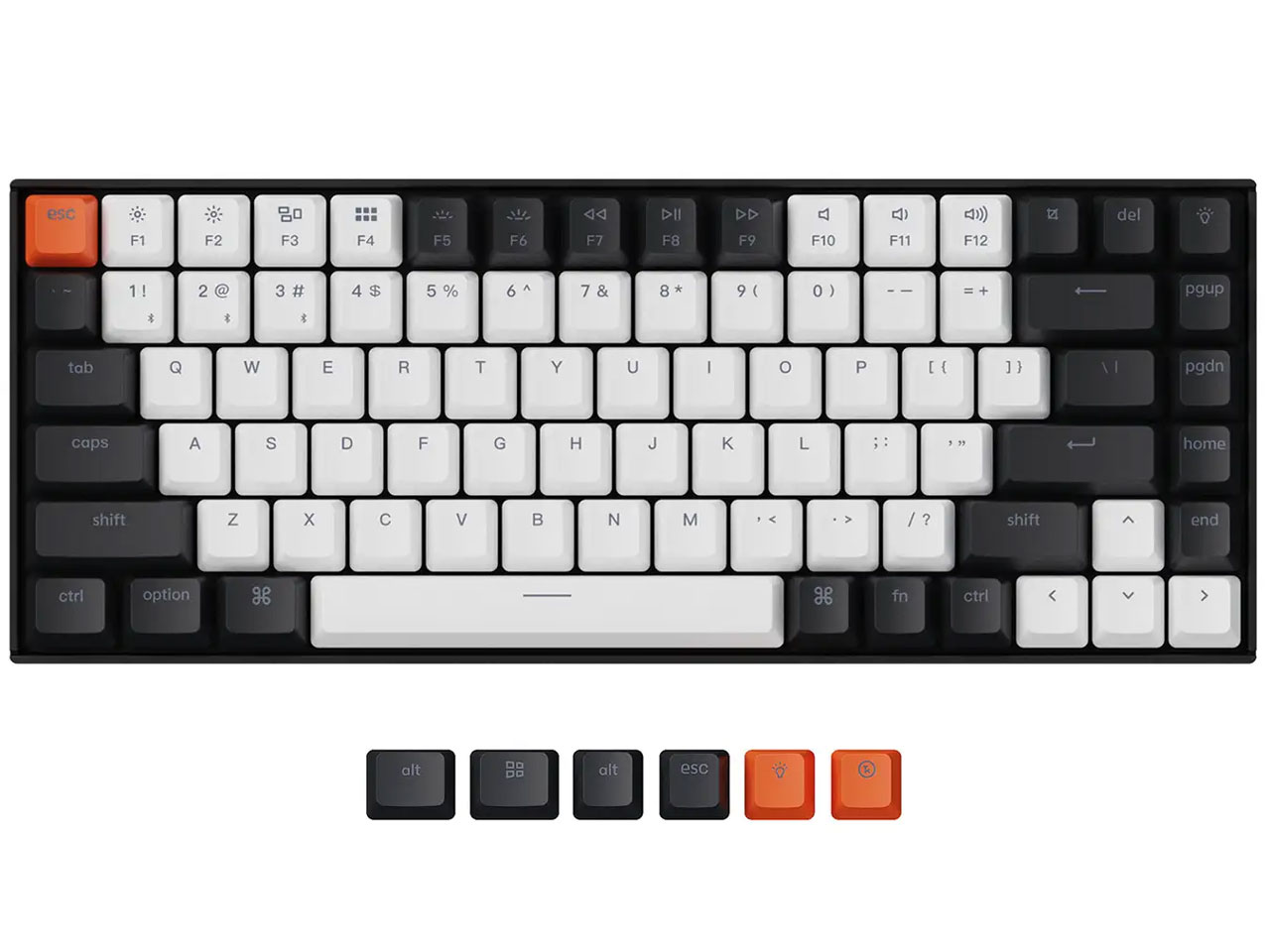 K2 Wireless Mechanical Keyboard V2 �z�b�g�X���b�v���f�� White LED K2-A1H-US �Ԏ� �̐��i�摜