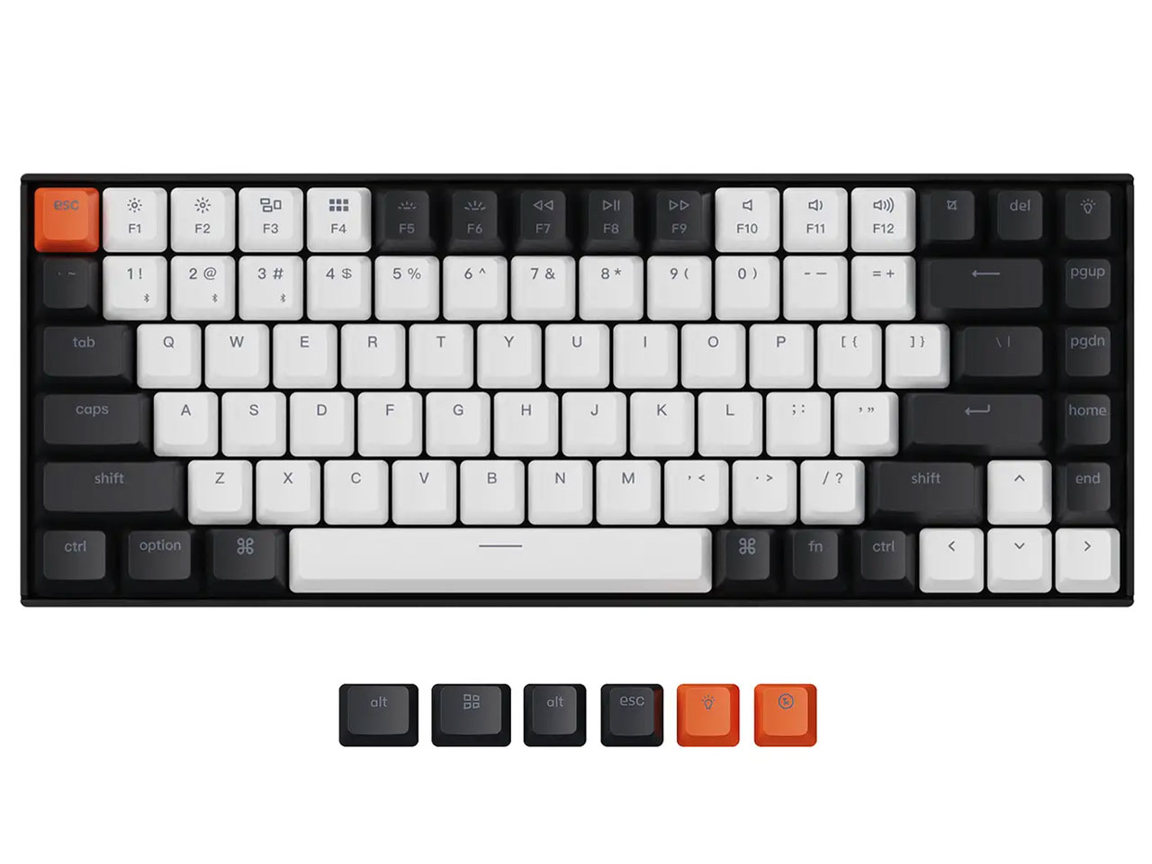 K2 Wireless Mechanical Keyboard V2 �z�b�g�X���b�v���f�� White LED K2-A2H-US �� �̐��i�摜