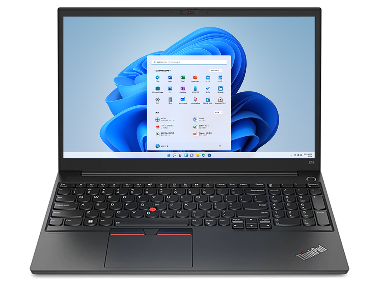 ThinkPad E15 Gen 4 AMD Ryzen 5 5625U�E8GB�������[�E256GB SSD�E15.6�^�t��HD�t������ 21ED007KJP �̐��i�摜