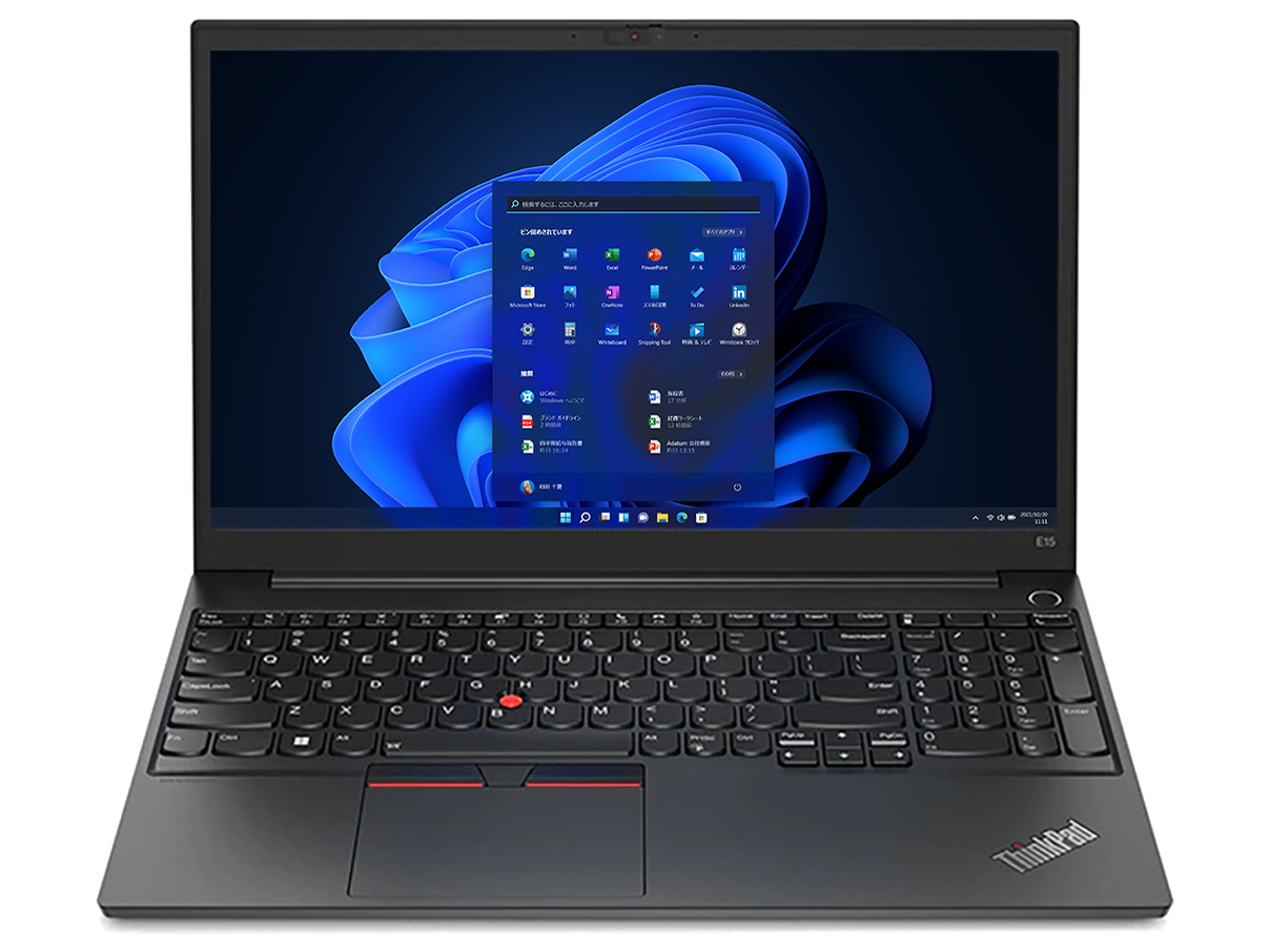 ThinkPad E15 Gen 4 Windows 11 Pro�EAMD Ryzen 7 5825U�E16GB�������[�E512GB SSD�E15.6�^�t��HD�t������ �I�t�B�X�t�� 21ED007UJP �̐��i�摜