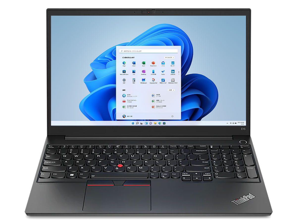 ThinkPad E15 Gen 4 Core i7 1255U�E16GB�������[�E512GB SSD�E15.6�^�t��HD�t������ �I�t�B�X�t�� 21E600DAJP �̐��i�摜