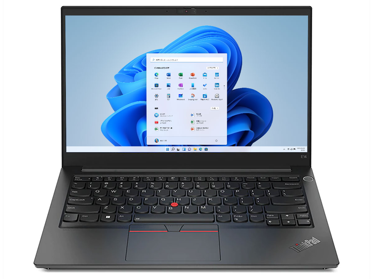 ThinkPad E14 Gen 4 AMD Ryzen 7 5825U�E16GB�������[�E512GB SSD�E14�^�t��HD�t������ 21EB0079JP �̐��i�摜