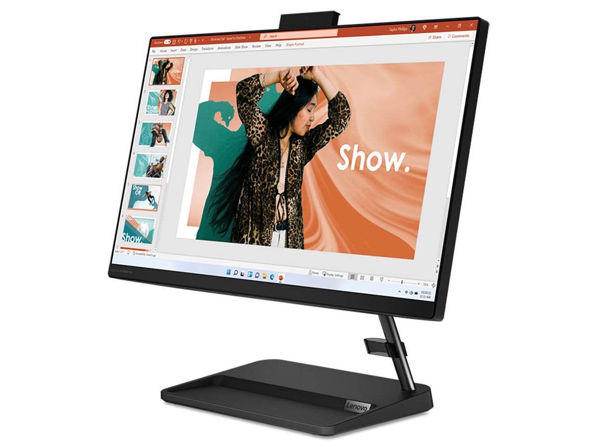 IdeaCentre AIO 370i Core i5 1240P�E8GB�������[�E512GB SSD�E21.5�^�t��HD�t������ �I�t�B�X�t�� F0GG0017JP �̐��i�摜