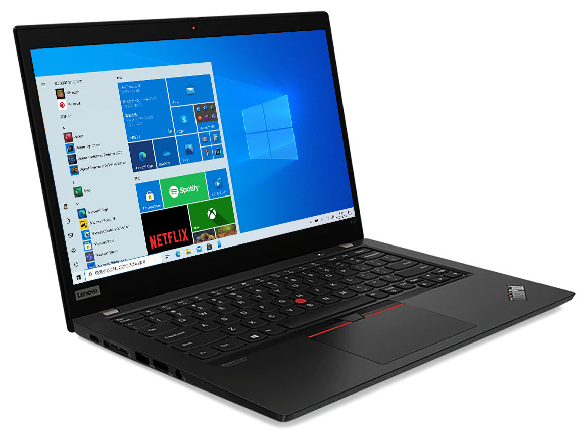 ThinkPad X13 Gen 1 Windows 10 Pro�EAMD Ryzen 5 PRO 4650U�E16GB�������[�E256GB SSD�E13.3�^�t��HD�t������ 20UFS0KP00