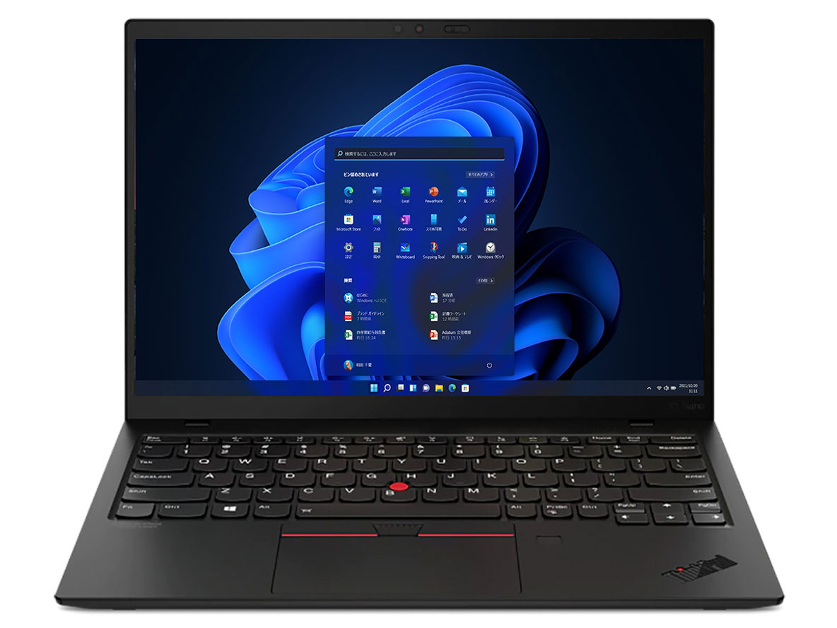 ThinkPad X1 Nano Gen 1 Windows 11 Pro�ECore i5 1130G7�E16GB�������[�E512GB SSD�E13�^2K�t������ 20UNS0C600 SIM�t���[ �̐��i�摜