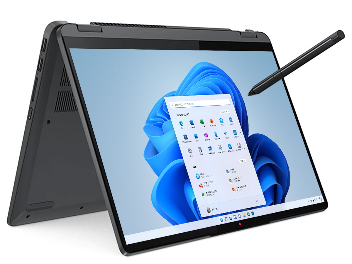 IdeaPad Flex 570 AMD Ryzen 5 5500U�E8GB�������[�E256GB SSD�E14�^WUXGA�t������ 82R9004FJP �̐��i�摜