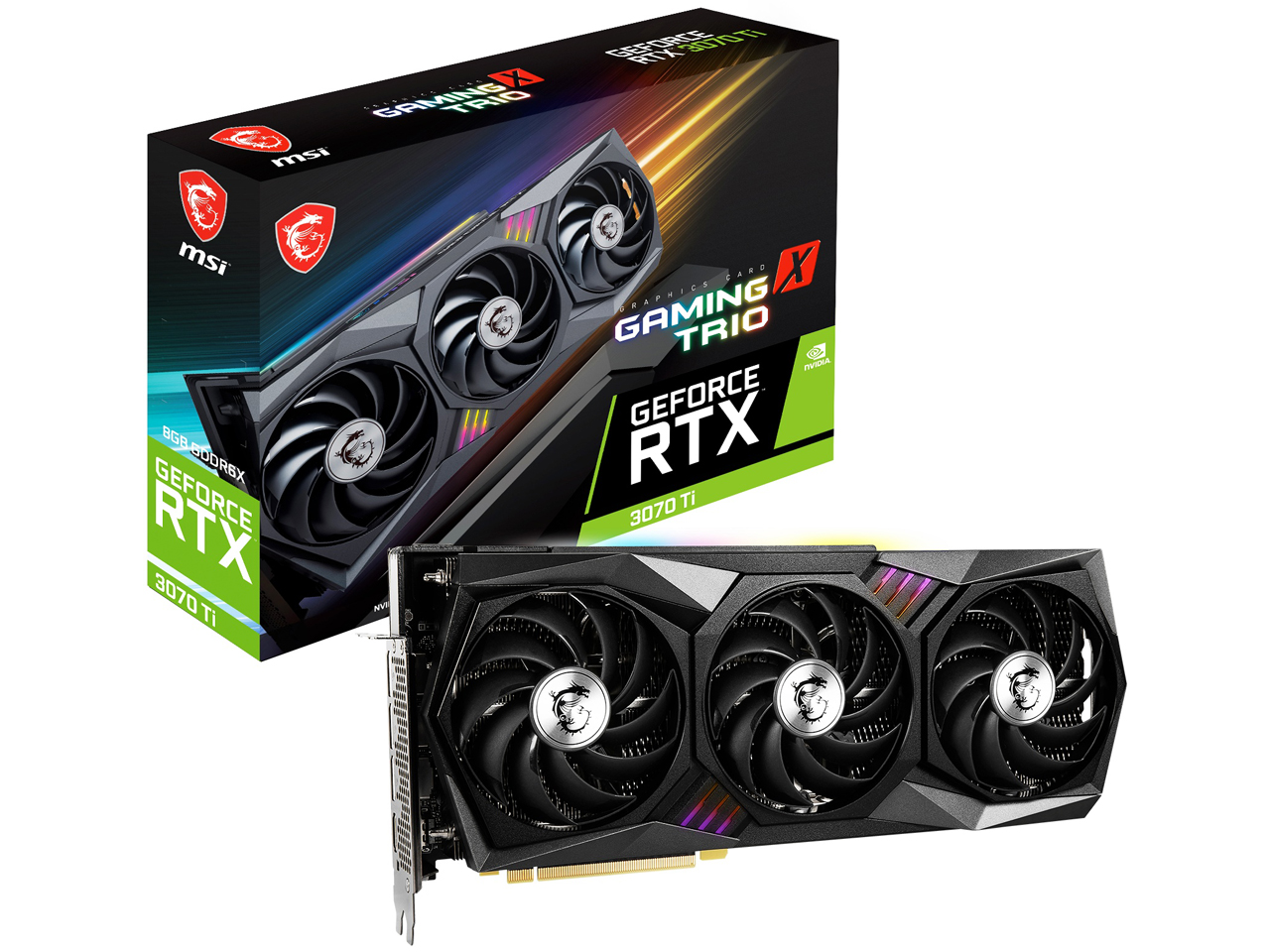 GeForce RTX 3070 Ti GAMING X TRIO 8G [PCIExp 8GB] �̐��i�摜