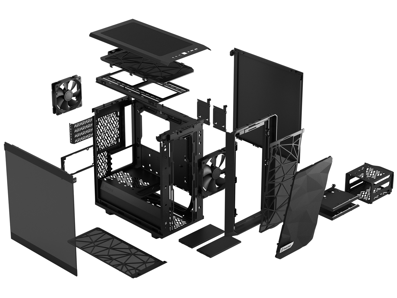 Meshify 2 Mini TG FD-C-MES2M-01 [�u���b�N/�_�[�N]