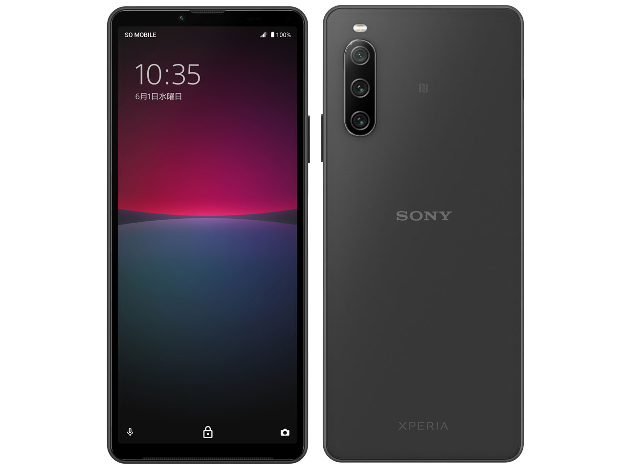 Xperia 10 IV SIM�t���[ [�u���b�N] �̐��i�摜