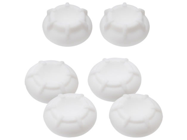 CYBER�E�A�i���O�X�e�B�b�N�J�o�[ High Grade 6�Z�b�g(SWITCH Pro�R���g���[���[�p) CY-NSPASCH6-WH [�z���C�g] �̐��i�摜