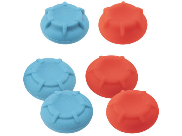 CYBER�E�A�i���O�X�e�B�b�N�J�o�[ High Grade 6�Z�b�g(SWITCH Pro�R���g���[���[�p) CY-NSPASCH6-NE [�u���[×���b�h] �̐��i�摜