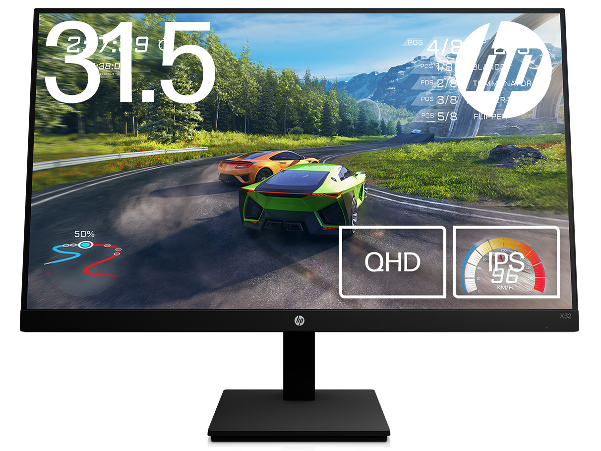 HP X32 QHD ゲーミングディスプレイ 価格.com限定モデル [31.5インチ 黒]