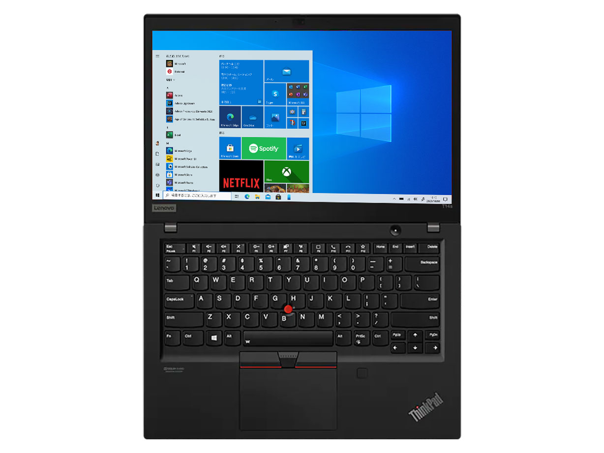 ThinkPad T14s Gen 1 Windows 10 Pro�EAMD Ryzen 5 PRO 4650U�E16GB�������[�E256GB SSD�E14�^�t��HD�t������ 20UHS0PS00