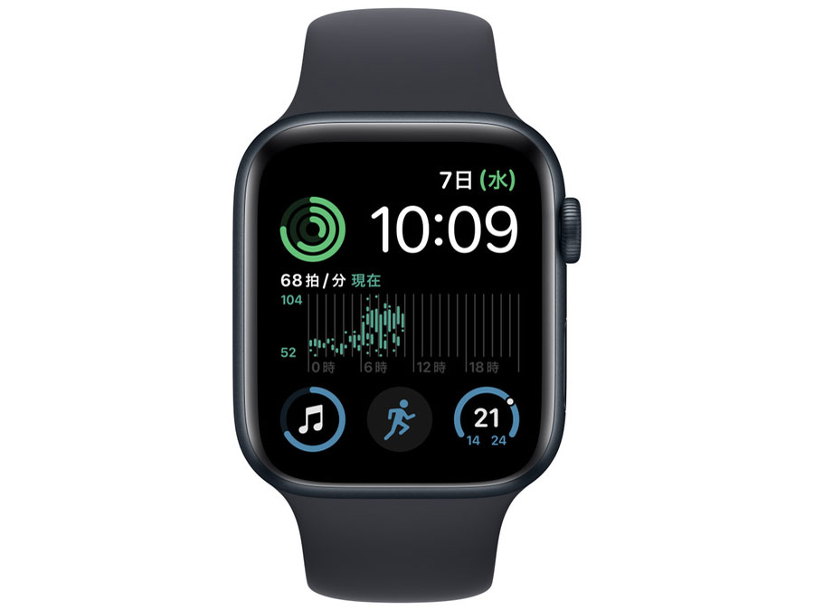 Apple Watch SE ��2���� GPS���f�� 44mm MNK03J/A [�~�b�h�i�C�g�X�|�[�c�o���h]
