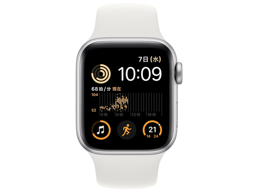 Apple Watch SE ��2���� GPS+Cellular���f�� 40mm MNPP3J/A [�V���o�[/�z���C�g�X�|�[�c�o���h]