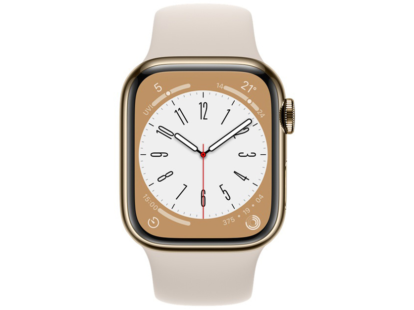 Apple Watch Series 8 GPS+Cellular���f�� 41mm MNJC3J/A [�S�[���h�X�e�����X�X�`�[���P�[�X/�X�^�[���C�g�X�|�[�c�o���h]