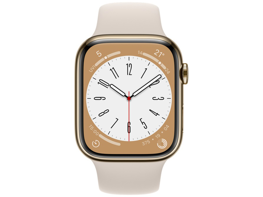 Apple Watch Series 8 GPS+Cellular���f�� 45mm MNKM3J/A [�S�[���h�X�e�����X�X�`�[���P�[�X/�X�^�[���C�g�X�|�[�c�o���h]