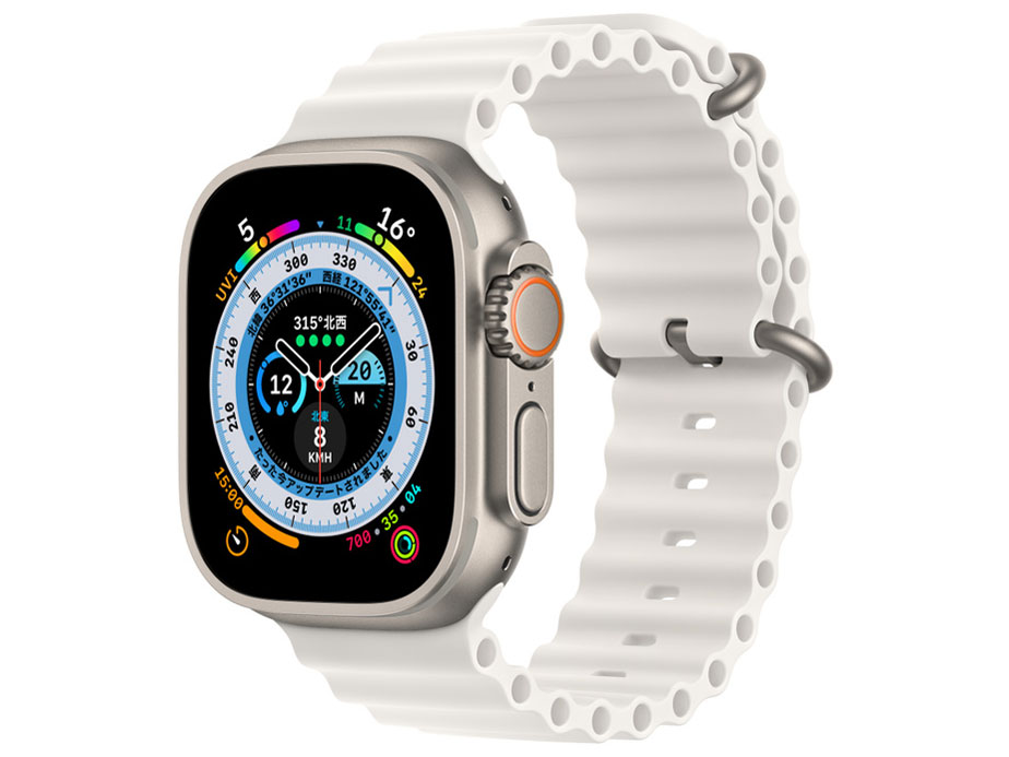 Apple Watch Ultra GPS+Cellularモデル 49mm MNHF3J/A [ホワイトオーシャンバンド]の製品画像