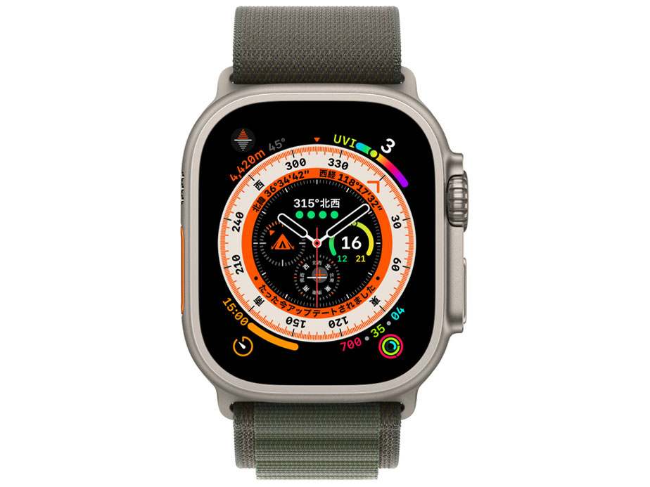 Apple Watch Ultra GPS+Cellular���f�� 49mm MNHJ3J/A [�O���[���A���p�C�����[�v S]