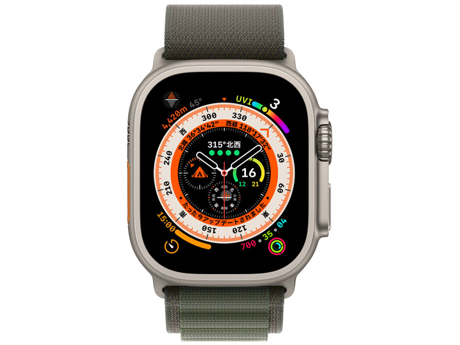 Apple Watch Ultra GPS+Cellular���f�� 49mm MQFN3J/A [�O���[���A���p�C�����[�v M]