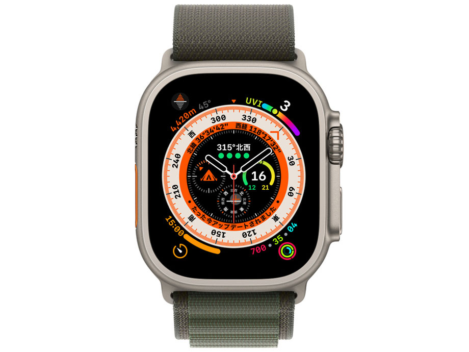 Apple Watch Ultra GPS+Cellular���f�� 49mm MQFP3J/A [�O���[���A���p�C�����[�v L]