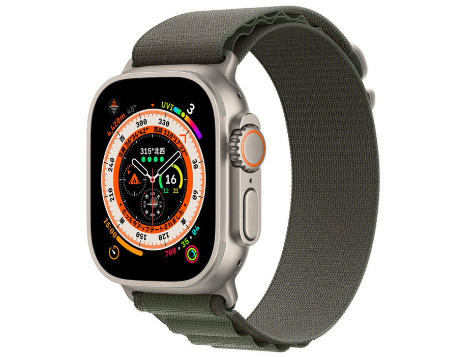 Apple - Apple＊Watch＊49mmケース用グリーンアルパインループ - M＊純正品 Apple（アップル） Apple Watch 49mmケース用 アルパインループ