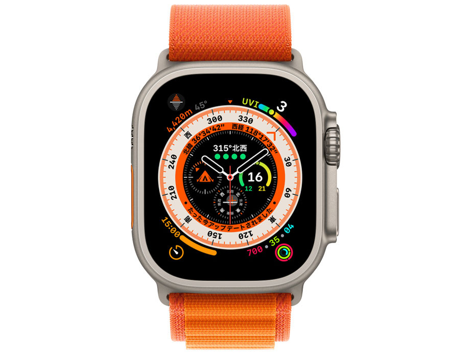 Apple Watch Ultra GPS+Cellular���f�� 49mm MQFM3J/A [�I�����W�A���p�C�����[�v L]
