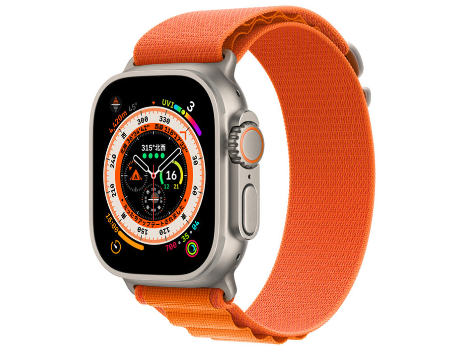 Apple - Apple Watch  49mm ケース用  グリーンアルパインループ 49mmケース用ダークグリーンアルパインループ - M - ブラック