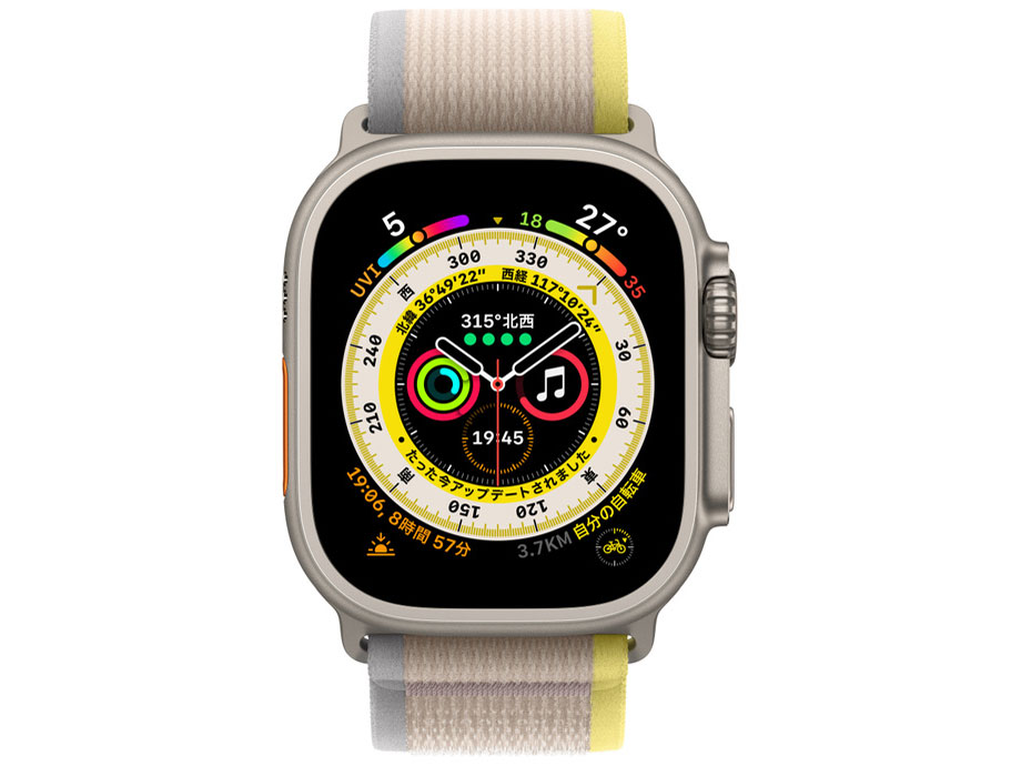 Apple Watch Ultra GPS+Cellular���f�� 49mm MNHK3J/A [�C�G���[/�x�[�W���g���C�����[�v S/M]