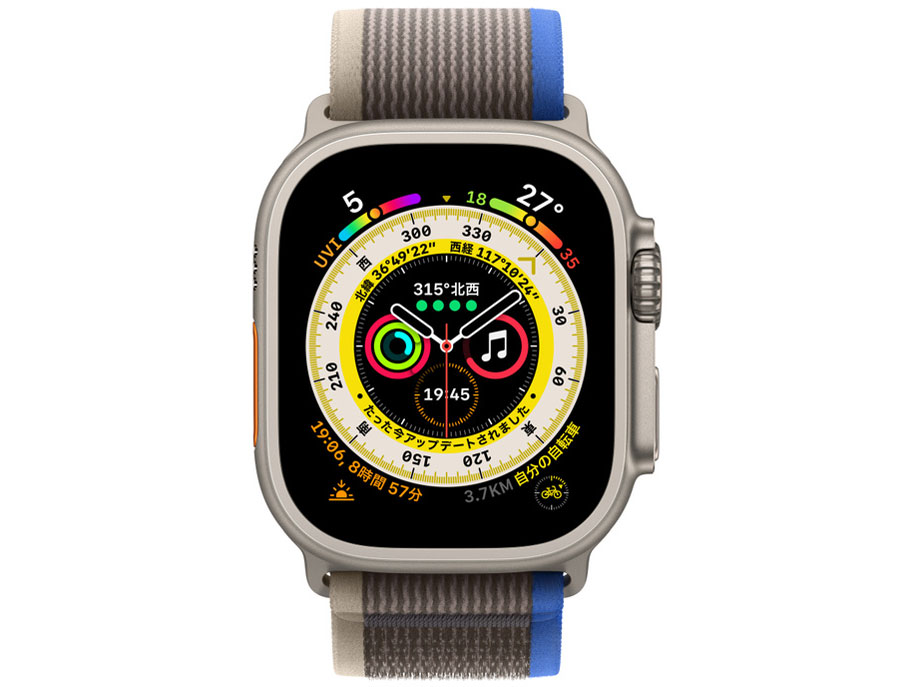 Apple Watch Ultra GPS+Cellular���f�� 49mm MNHL3J/A [�u���[/�O���C�g���C�����[�v S/M]