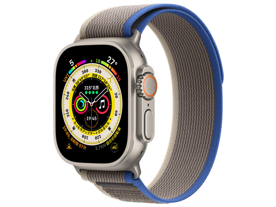 【新品・箱なし】純正 アップルウォッチ49mm M/Lトレイルループ・ブルー③ Apple Apple Watch Ultra GPS+Cellularモデル 49mm MQFV3J/A
