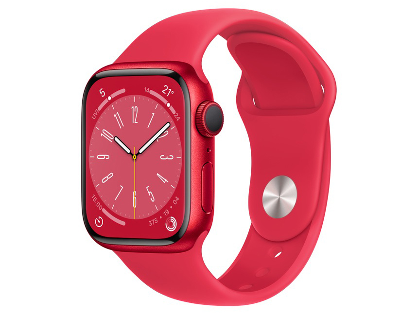 Apple Watch Series 8 GPSモデル 41mm MNP73J/A [(PRODUCT)REDスポーツバンド]