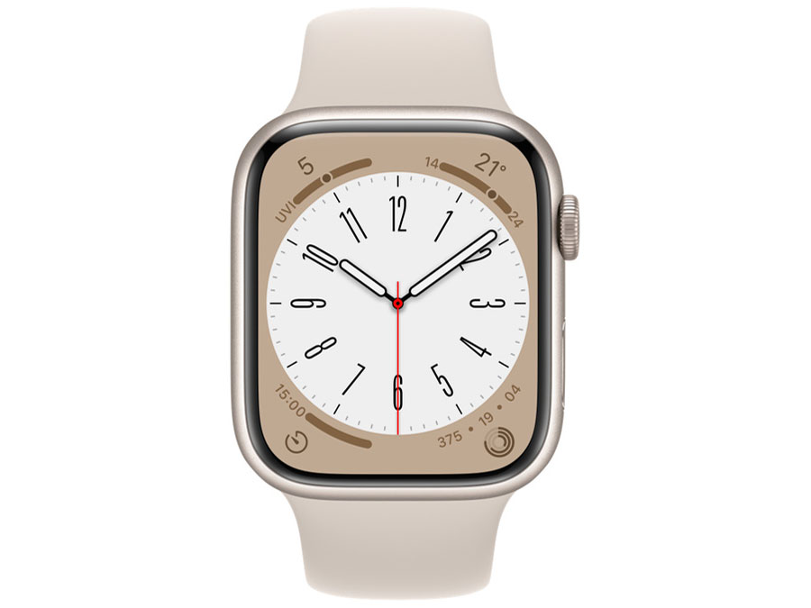 Apple Watch Series 8 GPS���f�� 45mm MNP23J/A [�X�^�[���C�g�X�|�[�c�o���h]