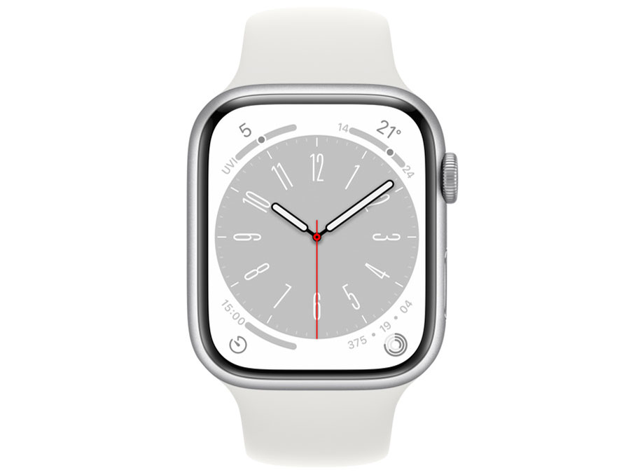 Apple Watch Series 8 GPS���f�� 45mm MP6N3J/A [�V���o�[/�z���C�g�X�|�[�c�o���h]